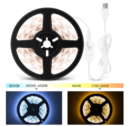 Luz LED con Sensor de Movimiento USB